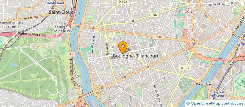 localisation de l'entreprise HOTSHOP STUDIO à BOULOGNE-BILLANCOURT