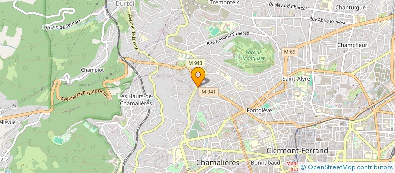 localisation de l'entreprise HOTTESERVICES63  CLERMONT FERRAND