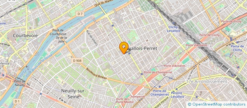 localisation de l'entreprise HOTTONIA à LEVALLOIS-PERRET