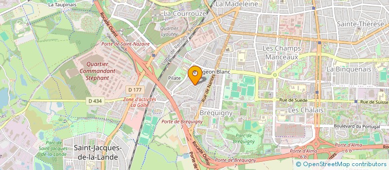 localisation de l'entreprise HOTWAVE  SAINT-JACQUES-DE-LA-LANDE