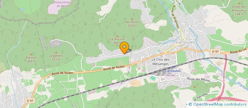 localisation de l'entreprise HOUARI  CARNOULES