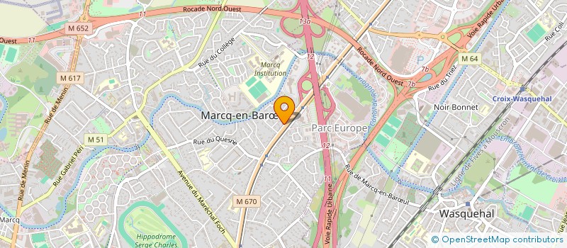 localisation de l'entreprise HOUBLON D'OR à MARCQ-EN-BARŒUL