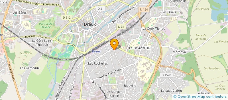 localisation de l'entreprise HOUD TRAVAUX à DREUX