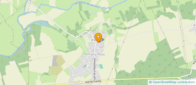 localisation de l'entreprise HOUDAIN'ELEC à AMIGNY-ROUY