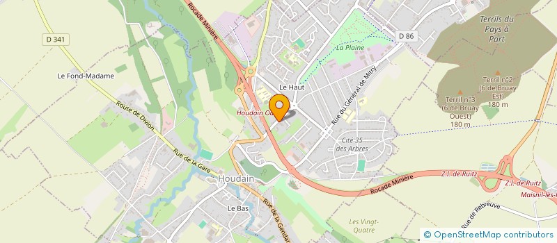localisation de l'entreprise HOUDAIN MOTOS CYCLES à HOUDAIN