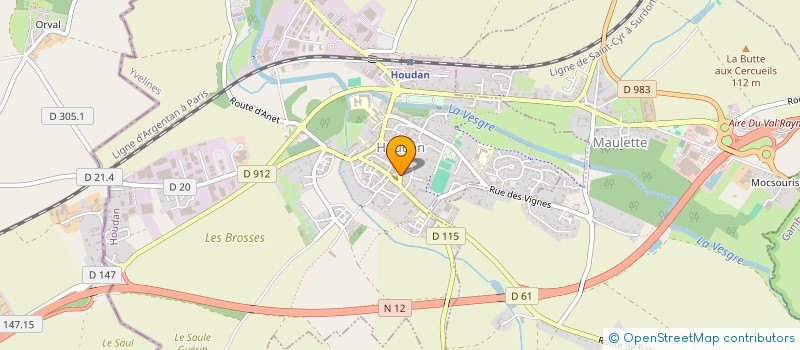 localisation de l'entreprise HOUDAN KARATE DO  HOUDAN