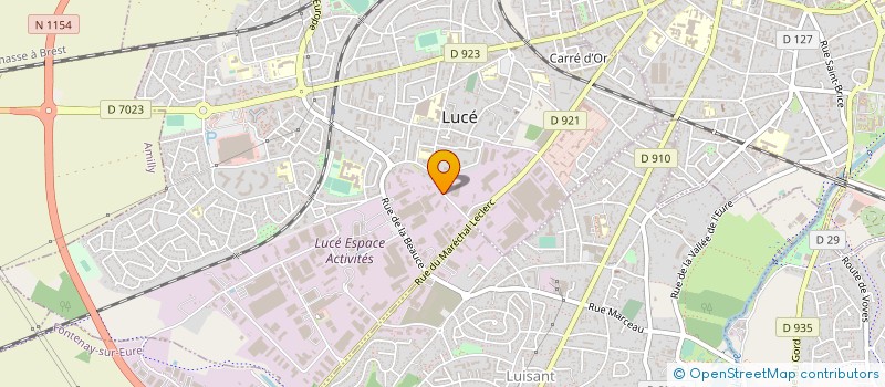 localisation de l'entreprise HOUDARD à LUCE
