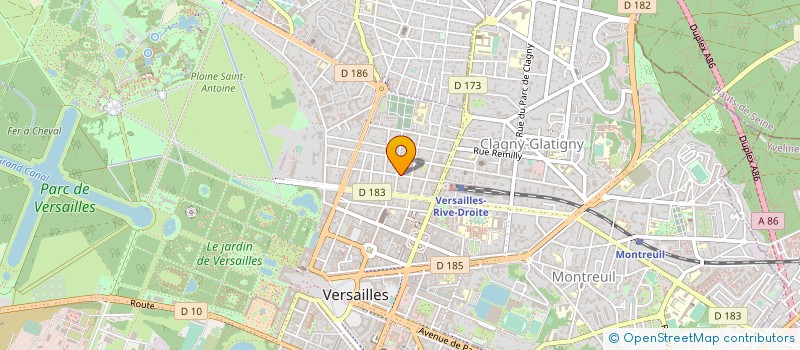 localisation de l'entreprise HOUDARD JACQUES à VERSAILLES