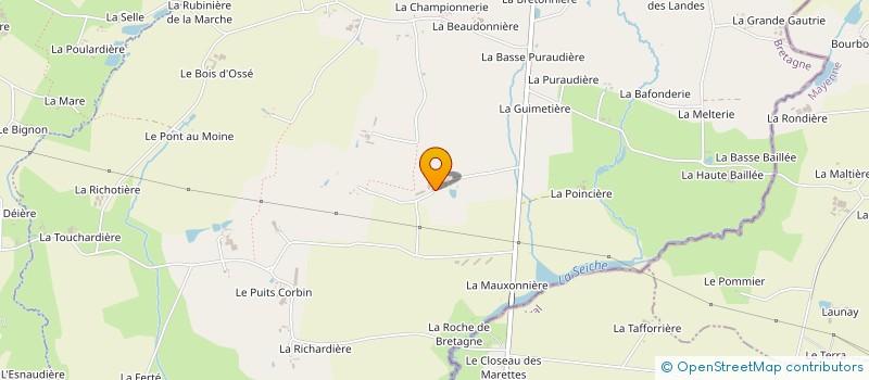 localisation de l'entreprise HOUDELINE  LE PERTRE