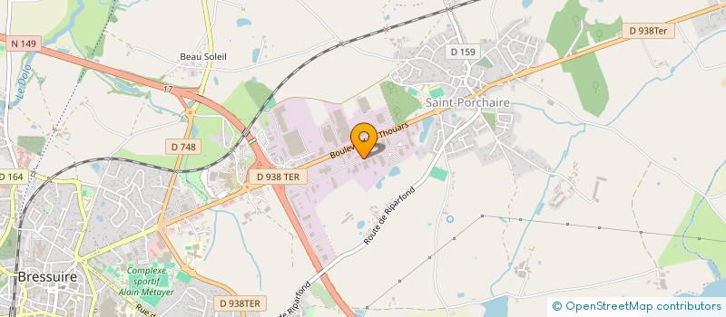 localisation de l'entreprise HOUDELOT METAL INDUSTRIES  BRESSUIRE