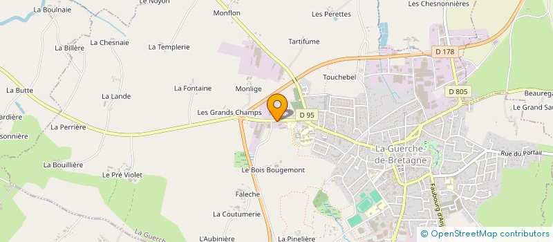 localisation de l'entreprise HOUDEMOND SEBASTIEN  LA GUERCHE-DE-BRETAGNE