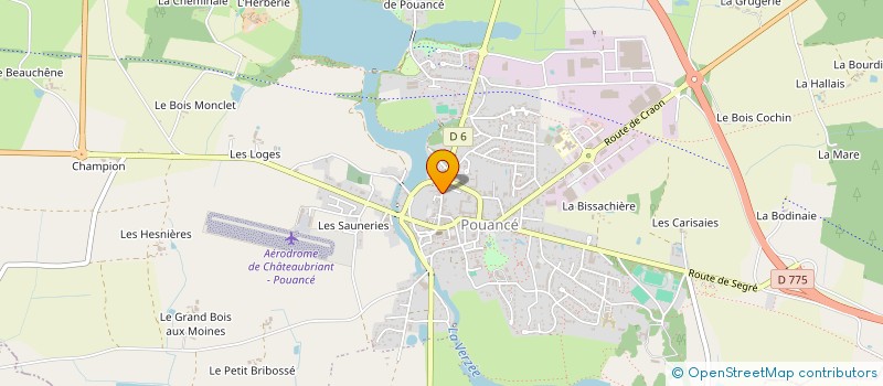 localisation de l'entreprise HOUDU-BOUGREAU  OMBREE D'ANJOU