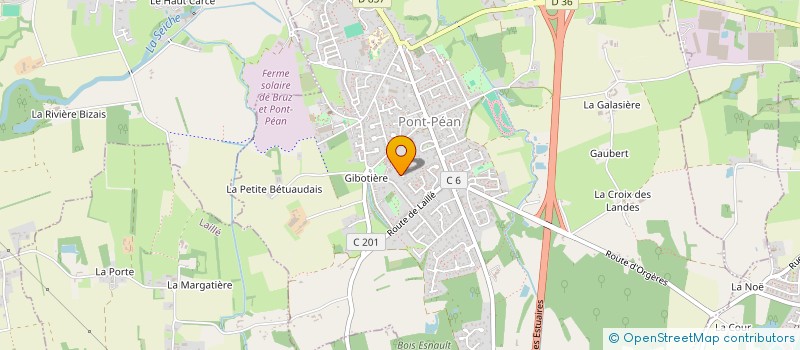 localisation de l'entreprise HOUDUS  PONT-PEAN