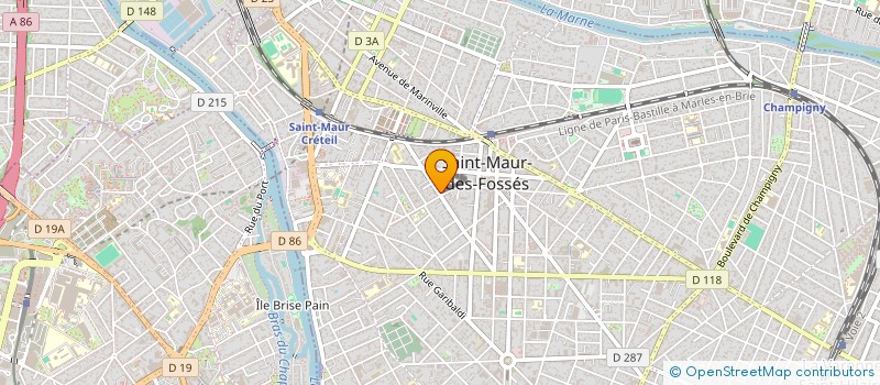 localisation de l'entreprise HOUENOU CONSULTING à SAINT-MAUR-DES-FOSSES