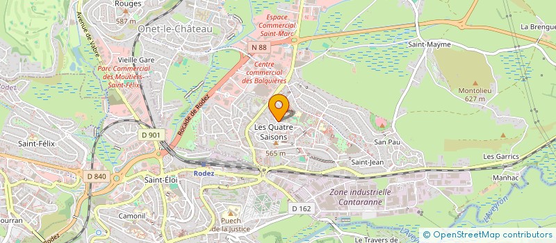 localisation de l'entreprise HOUESSOU  ONET-LE-CHATEAU