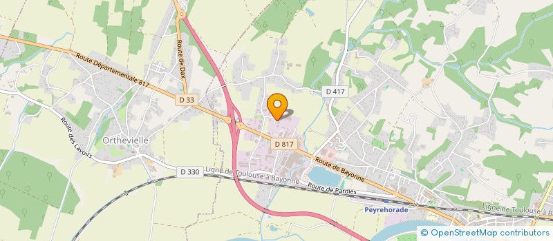 localisation de l'entreprise HOUEYE  PEYREHORADE