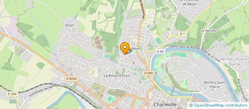 localisation de l'entreprise HOUILLERE DISTRIBUTION  CHARLEVILLE-MEZIERES