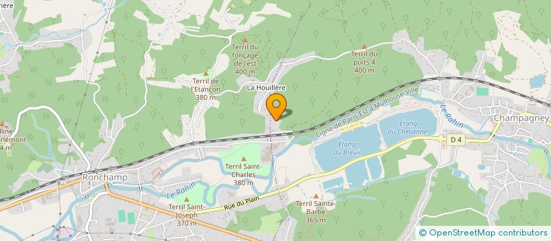 localisation de l'entreprise HOUILLERE PATRIMOINE  CHAMPAGNEY