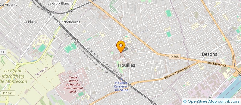 localisation de l'entreprise HOUILLES EXOTIQUE  HOUILLES