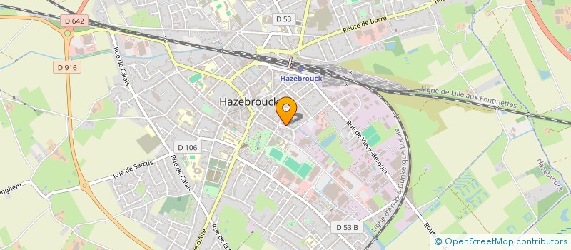 localisation de l'entreprise HOUILLIEZ NORD CONSEIL  HAZEBROUCK