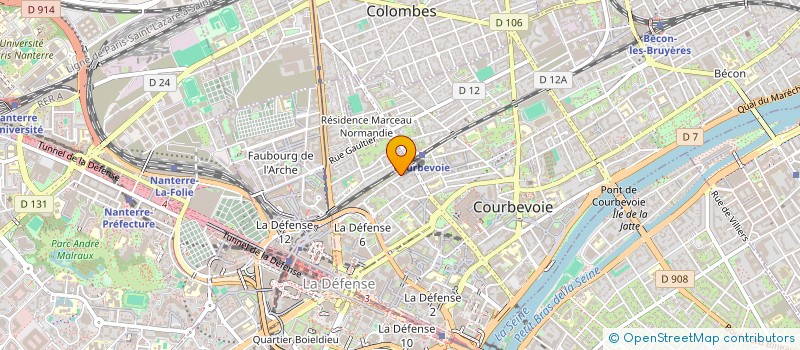 localisation de l'entreprise HOUJO à COURBEVOIE