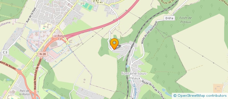 localisation de l'entreprise HOULE CONSTRUCTIONS BOIS  FONTAINE-SOUS-PREAUX