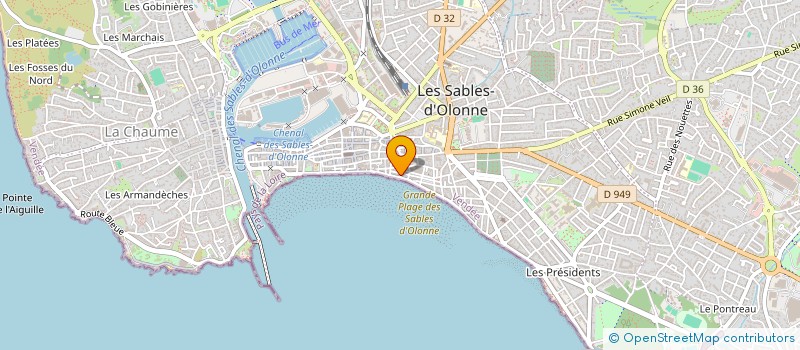 localisation de l'entreprise HOULE INVEST à LES SABLES D'OLONNE