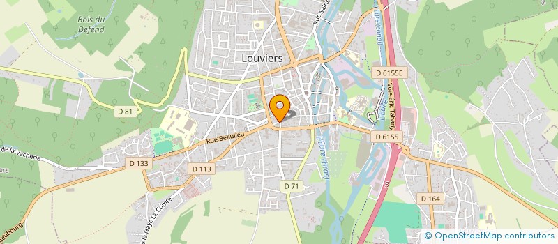 localisation de l'entreprise HOULIERE DECORATION à LOUVIERS