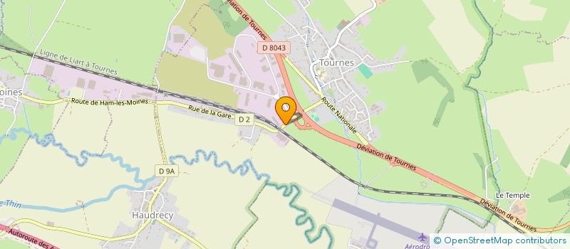 localisation de l'entreprise HOULLE ARDENNES à TOURNES