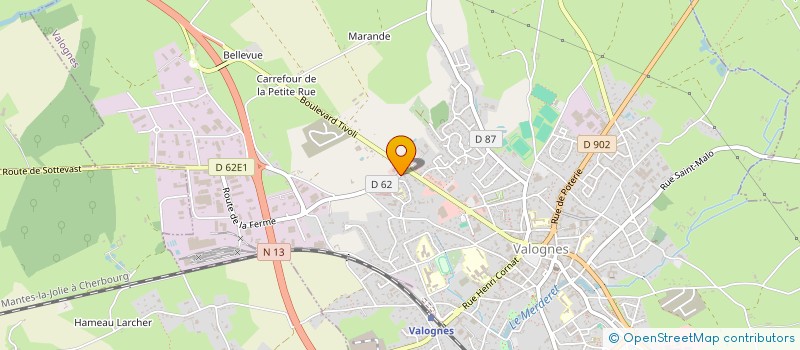 localisation de l'entreprise HOUMEAU - CORBIN  VALOGNES