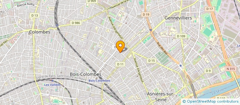 localisation de l'entreprise HOUNA PETILLE à BOIS-COLOMBES