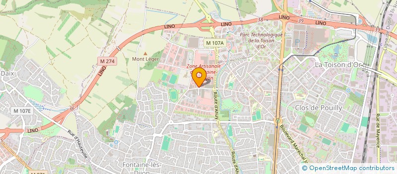 localisation de l'entreprise HOUNALE  FONTAINE-LES-DIJON