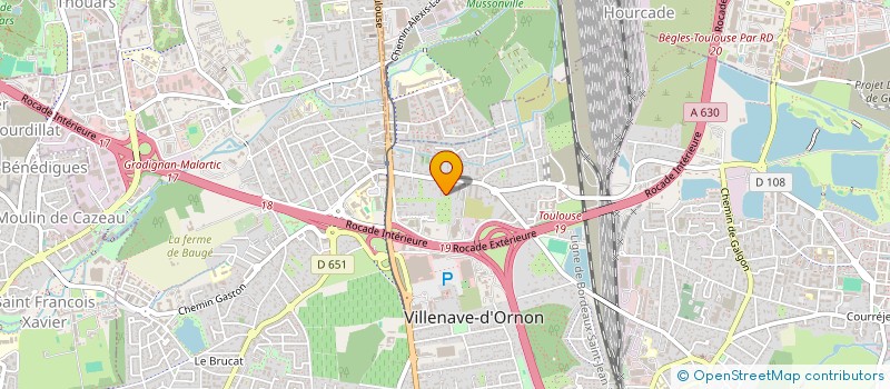 localisation de l'entreprise HOUNTONDJI & ASSOCIES INVESTISSEMENTS  VILLENAVE-D'ORNON