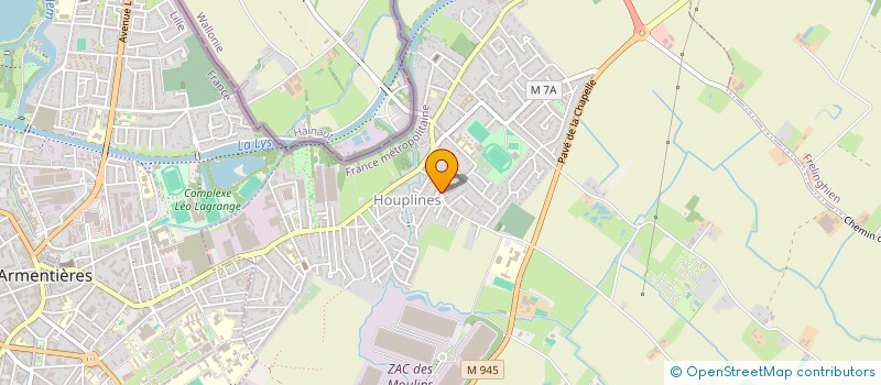 localisation de l'entreprise HOUPLINES SOLIDARITE  HOUPLINES