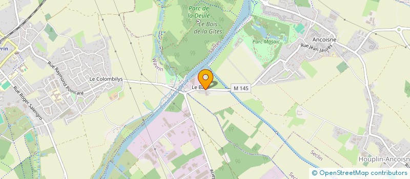 localisation de l'entreprise HOUPLINVEST  HOUPLIN-ANCOISNE