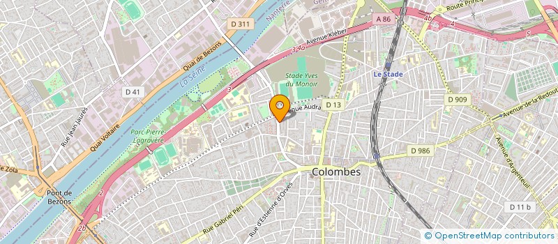 localisation de l'entreprise HOURAN à COLOMBES