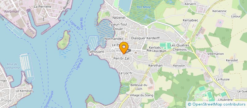 localisation de l'entreprise HOURDE LE BELLOUR SARL à LOCMIQUELIC