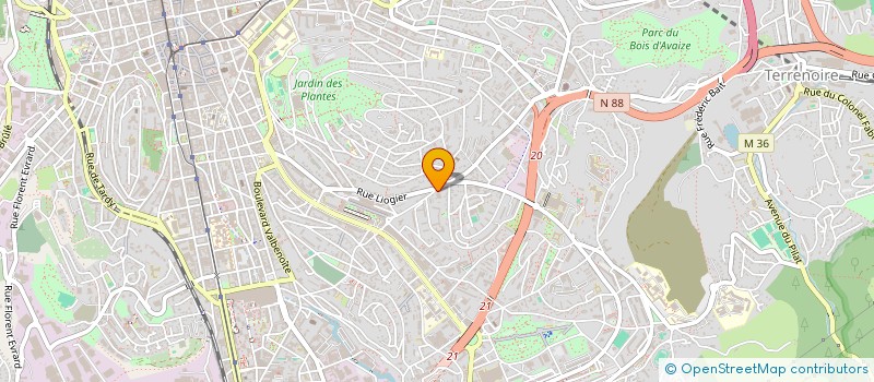 localisation de l'entreprise HOURIA  SAINT-ETIENNE