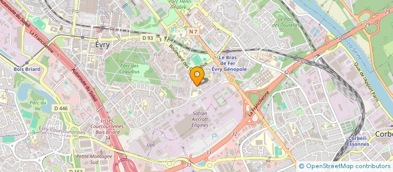 localisation de l'entreprise HOURIA à EVRY-COURCOURONNES