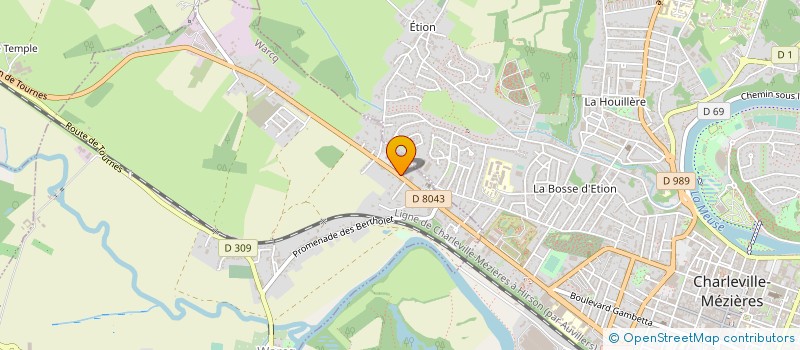 localisation de l'entreprise HOURIEZ REVETEMENTS à WARCQ