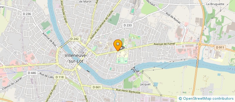 localisation de l'entreprise HOURRA IMMOBILIER  VILLENEUVE-SUR-LOT