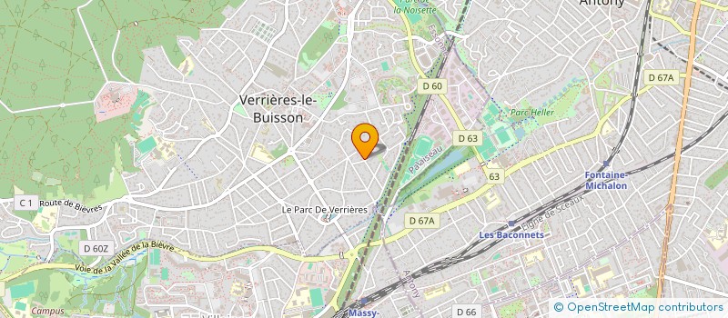 localisation de l'entreprise HOURRE à VERRIERES-LE-BUISSON
