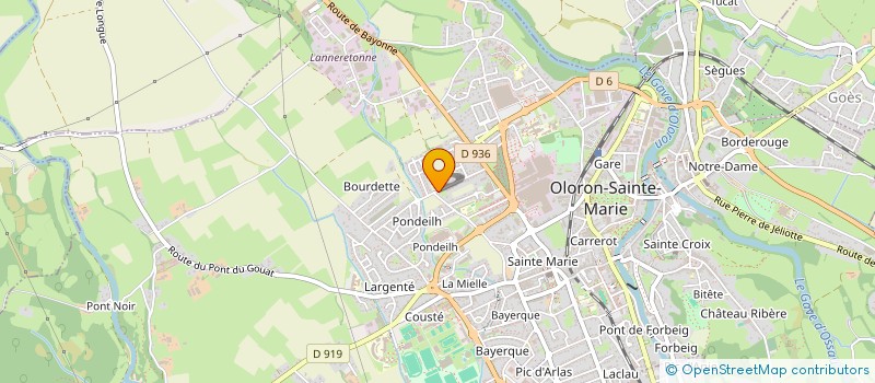 localisation de l'entreprise HOURTANE NICOLAS à OLORON-SAINTE-MARIE