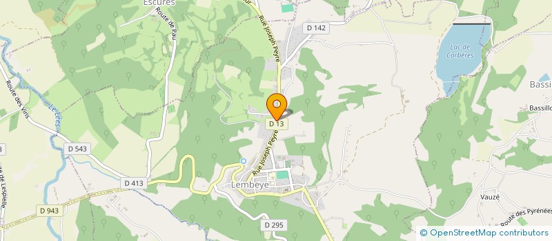 localisation de l'entreprise HOURTICOT  LEMBEYE