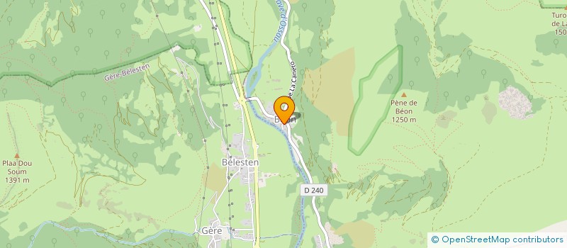 localisation de l'entreprise HOURTIUS  ASTE-BEON