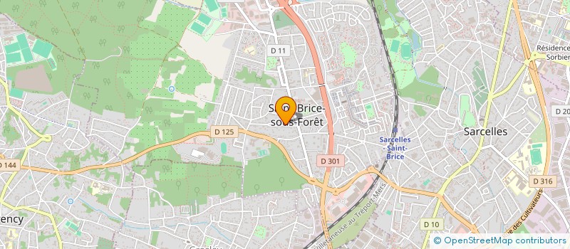 localisation de l'entreprise HOUSE à SAINT-BRICE-SOUS-FORET