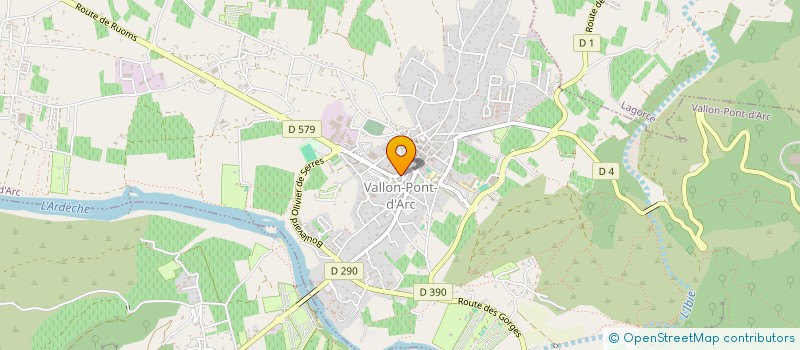 localisation de l'entreprise HOUSE à VALLON-PONT-D'ARC