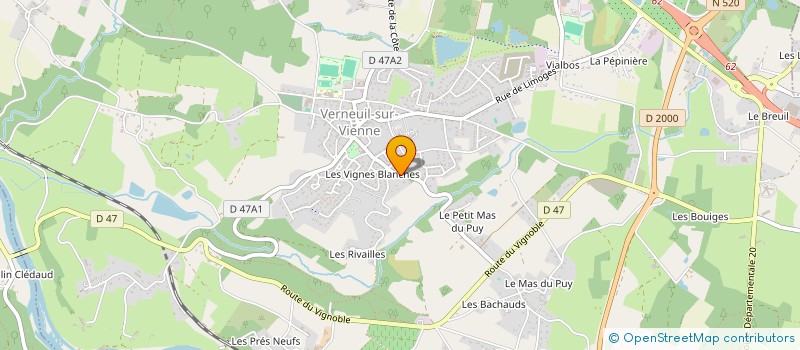 localisation de l'entreprise HOUSE  VERNEUIL-SUR-VIENNE