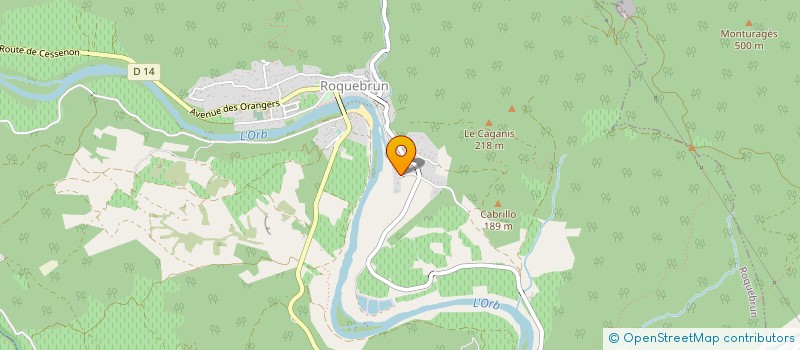 localisation de l'entreprise HOUSE AT ROQUEBRUN  ROQUEBRUN