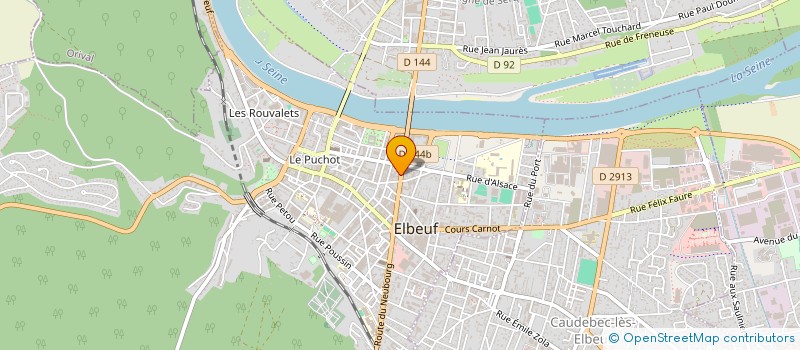 localisation de l'entreprise HOUSE BURGER à ELBEUF